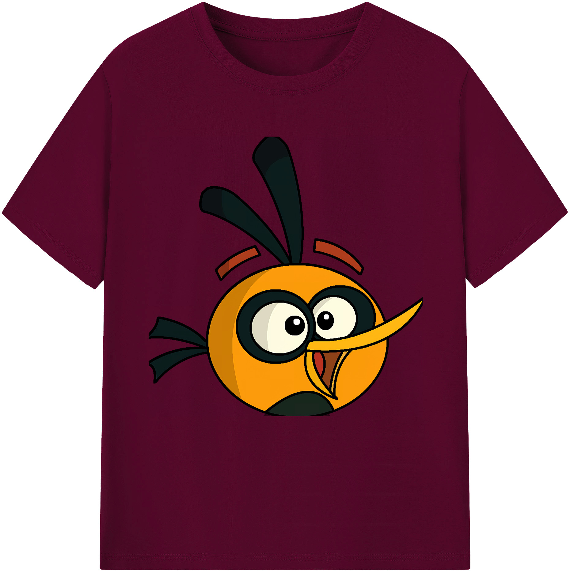 （画像用） Angry Birds アングリーバード レディースカジュアルプリントTシャツ（綿100％）
